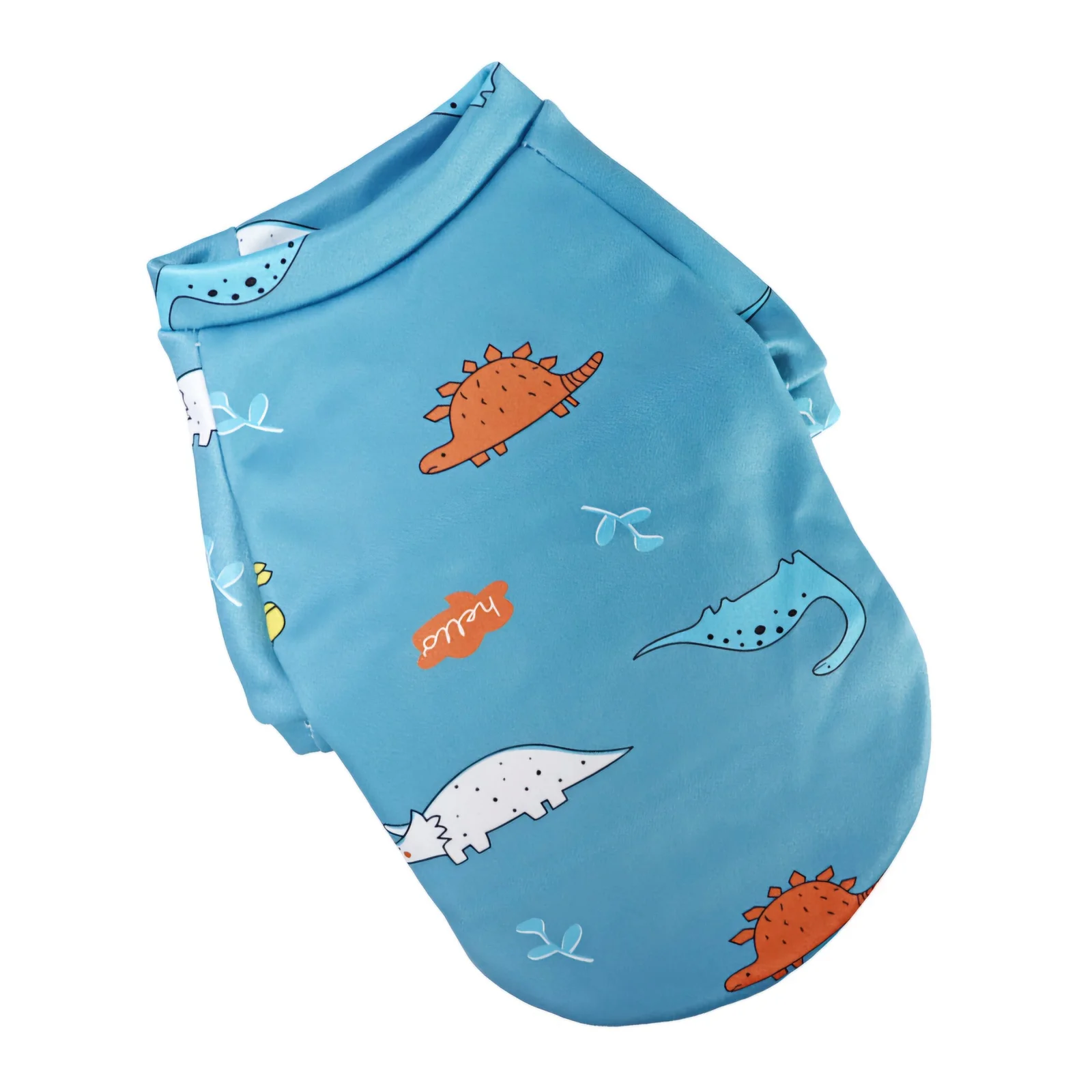 Cat Winter Dress Blue Dinosaur
