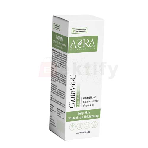 AZRA Gluta-C Cleanser 100 ml – Whitening & Brightening Face Wash with Glutathione, Kojic Acid & Vitamin C
