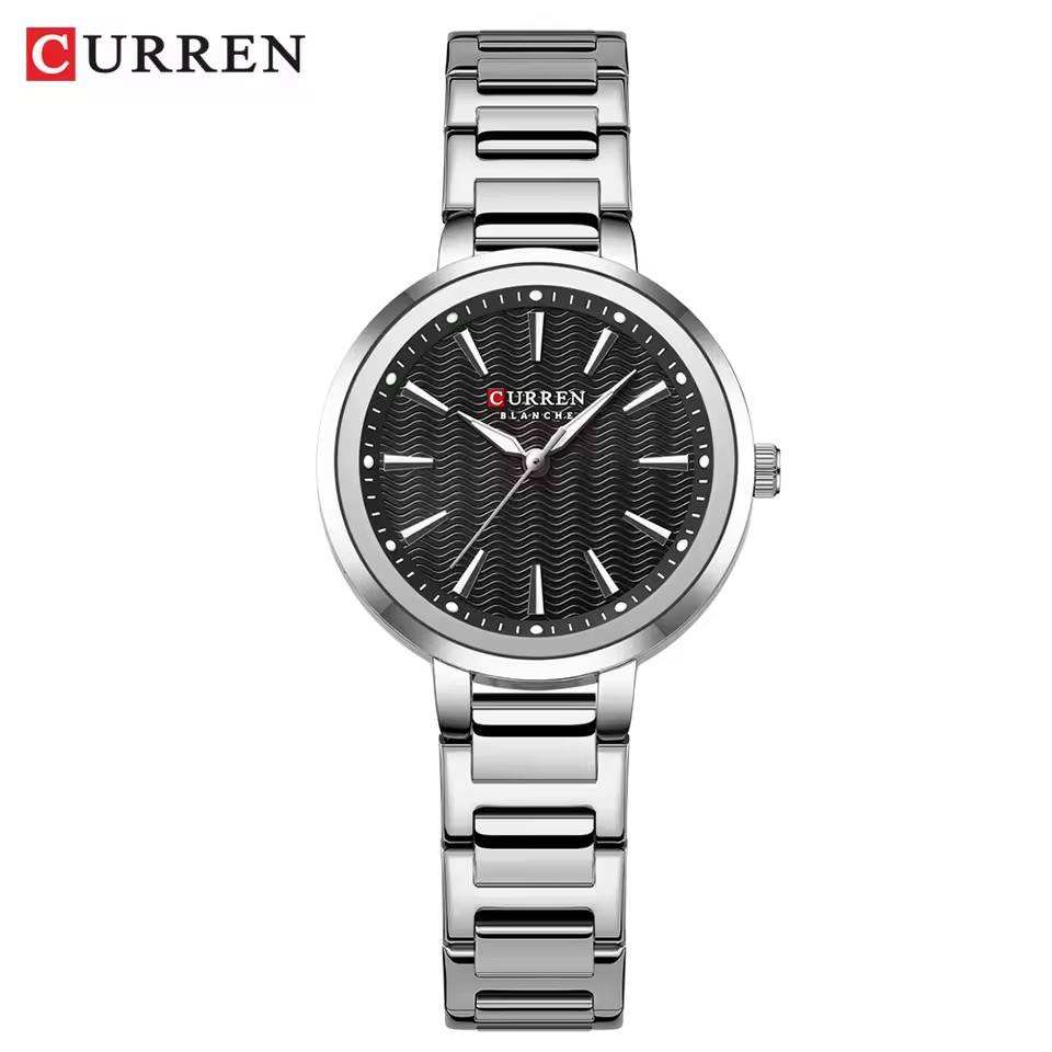 Curren 9109 CH For Women - Silver Black