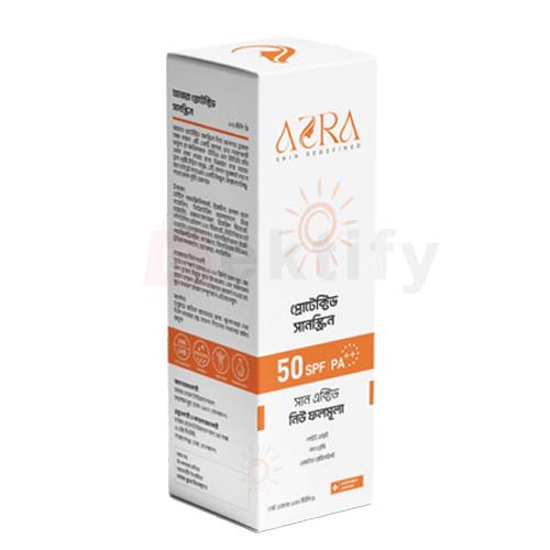 AZRA Protective Sunscreen 75 ml SPF 50 PA+++ Lightweight & Non-Greasy Sun Protection