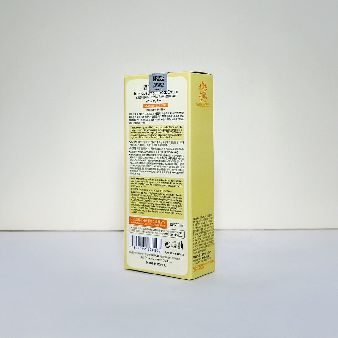 3w Clinic Intensive UV Sunblock Cream 70 ml image 2