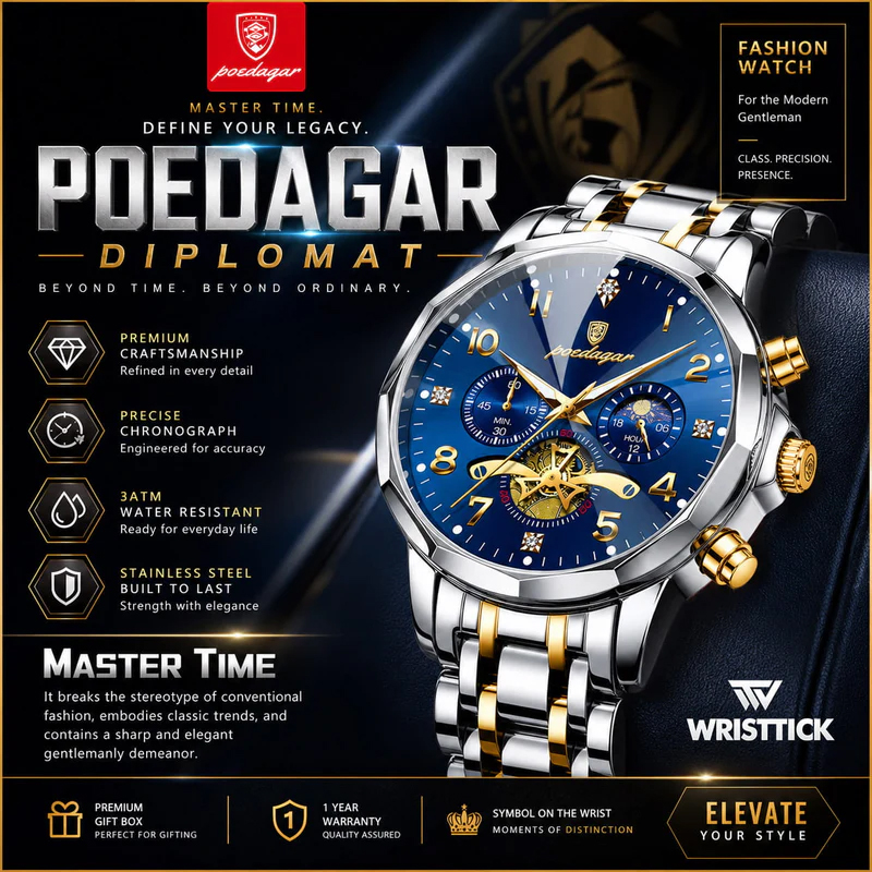 Poedagar Diplomat Premium Wristwatch image 2