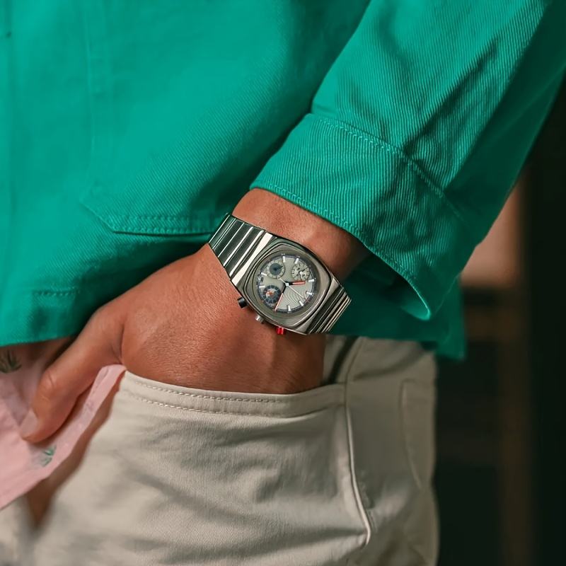 CILOA Retro Emerald Square Quartz Watch image 3