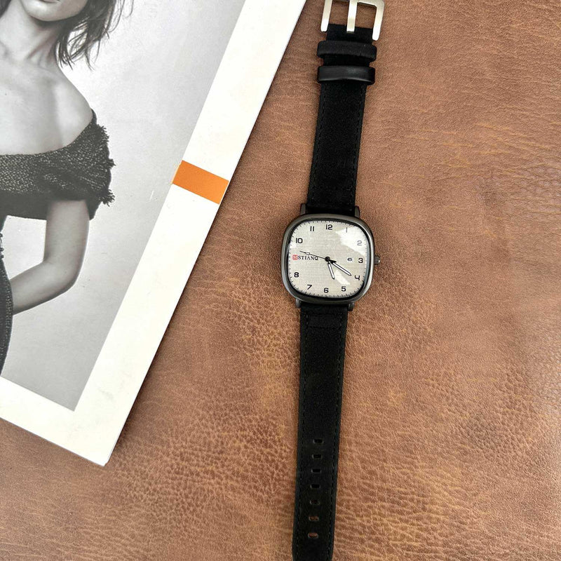 MSTIANQ Leather Strap Luxury Watch image 9