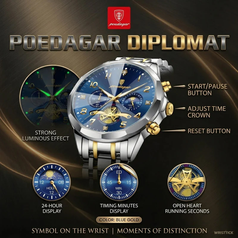 Poedagar Diplomat Premium Wristwatch image 4