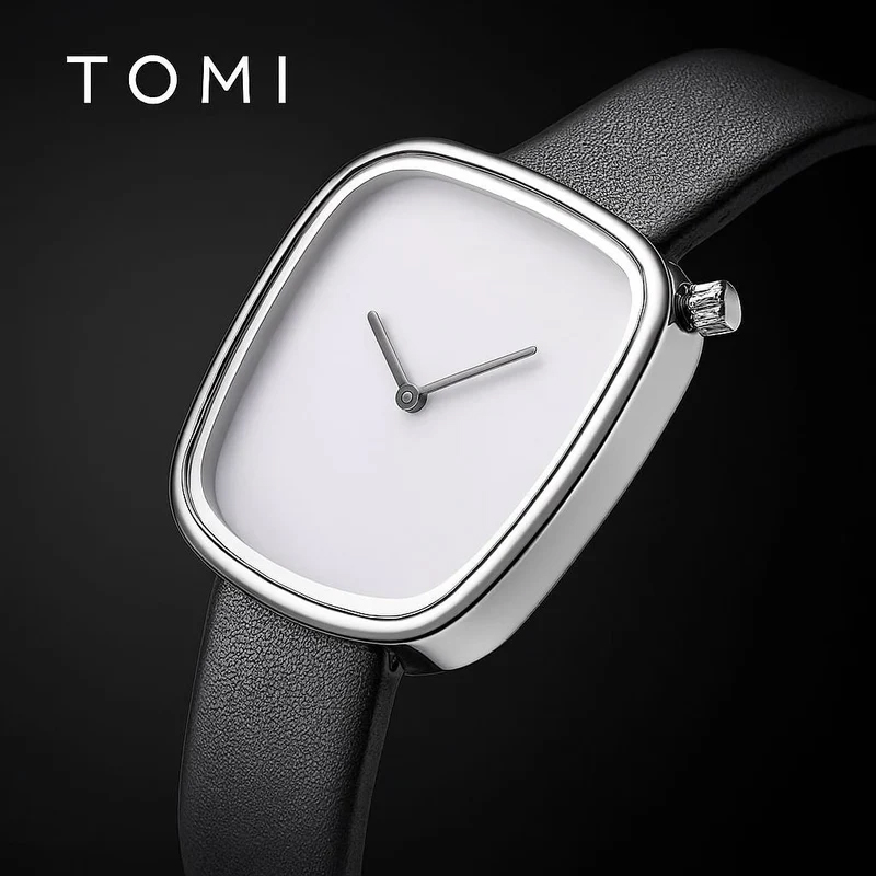 TOMI Classic Leather Strap Watch image 3
