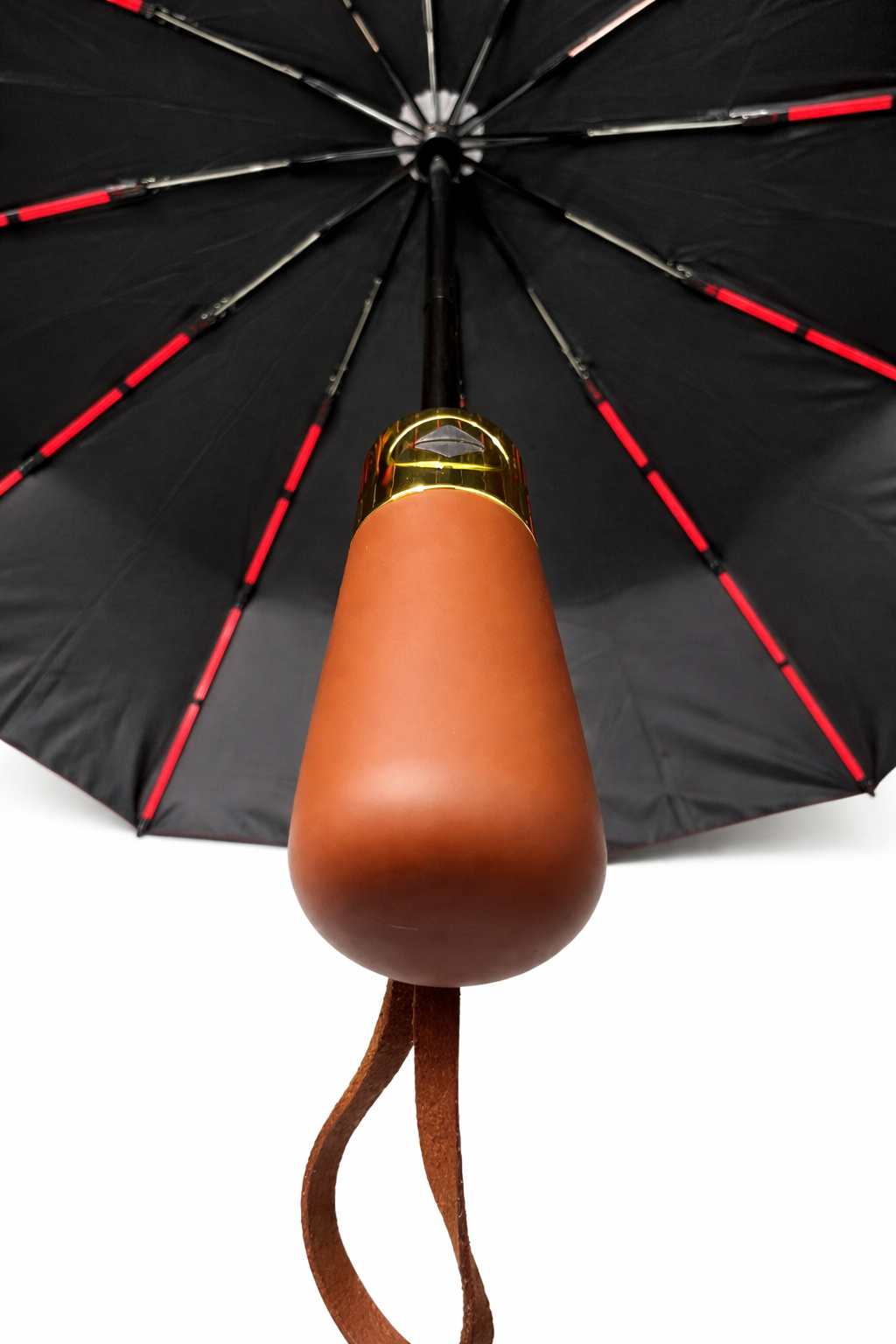 BMW Wooden Auto Open/Close Windproof Umbrella 12 Ribs image 3