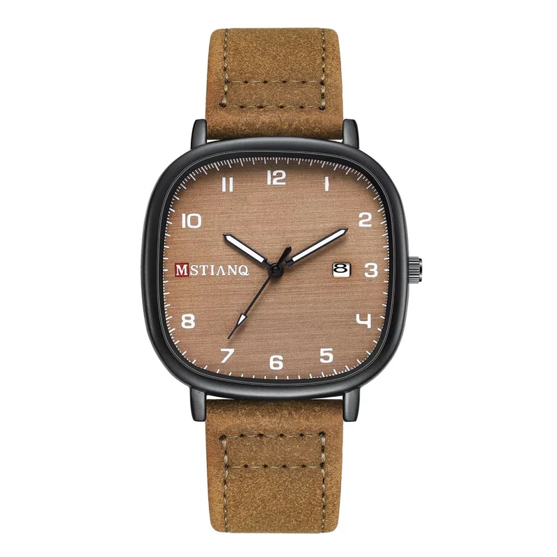 MSTIANQ Leather Strap Luxury Watch image 4