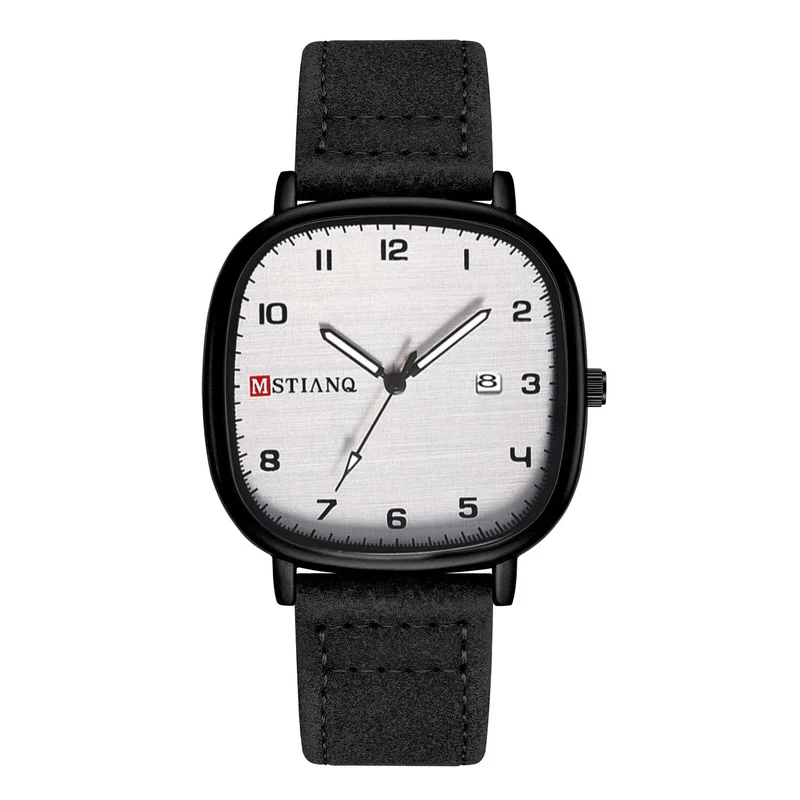 MSTIANQ Leather Strap Luxury Watch image 2