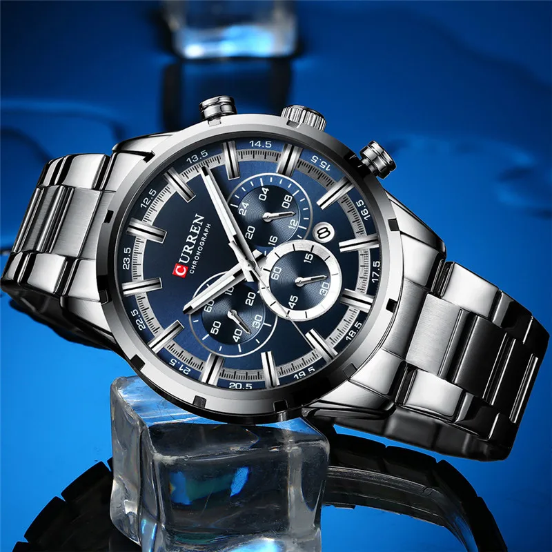 Curren 8355 - Silver Blue image 2