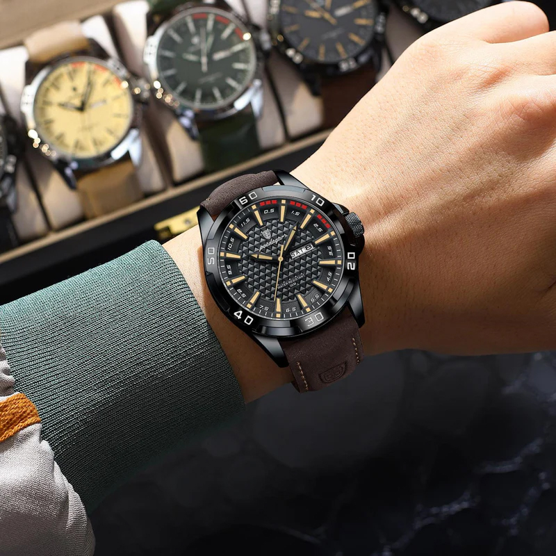 POEDAGAR AURION EDGE Dual Calendar Luxury Sport Watch image 5