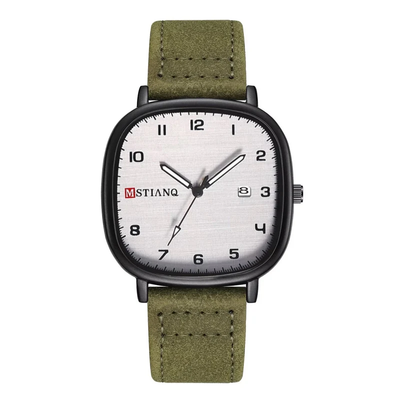 MSTIANQ Leather Strap Luxury Watch image 3