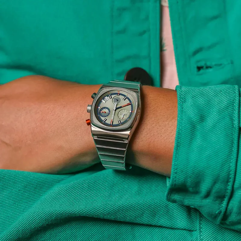 CILOA Retro Emerald Square Quartz Watch image 2