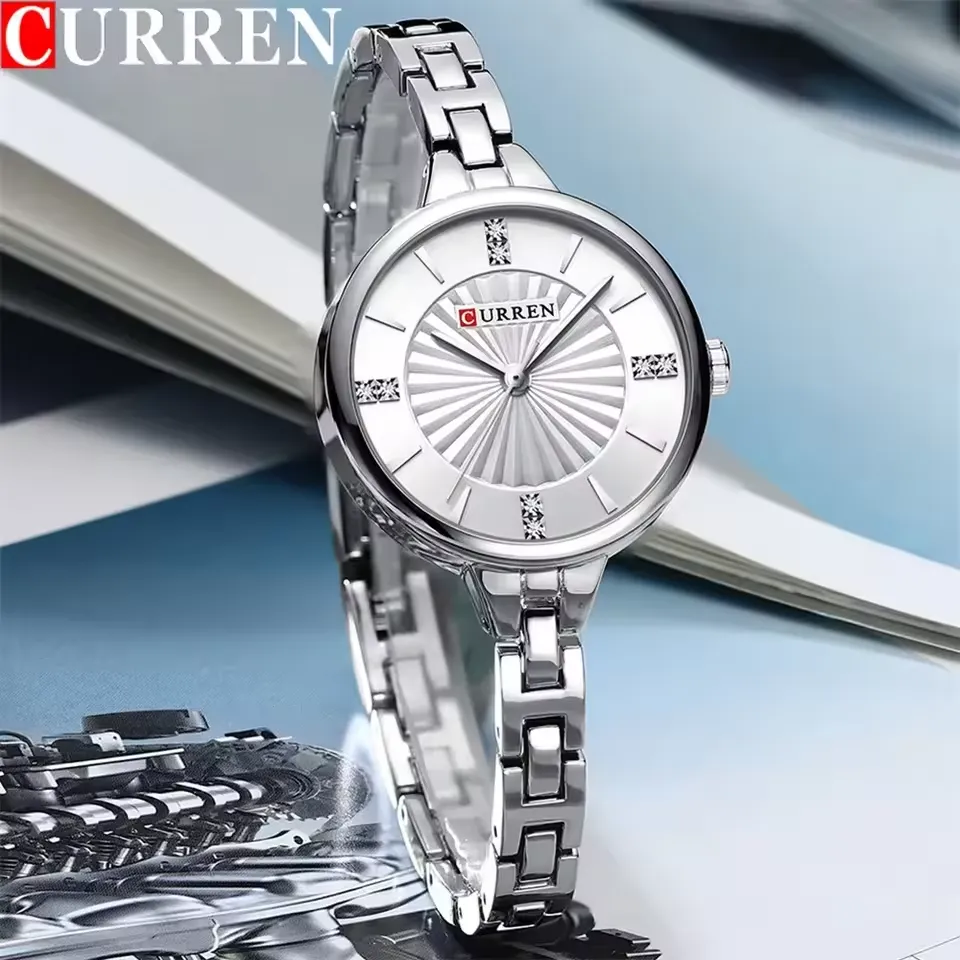 Curren 9097 CH For Women - Silver
